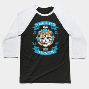 Scottish Fold Baseball T-Shirt